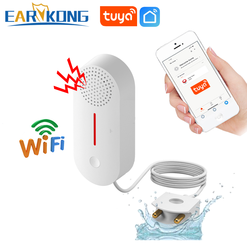 EARYKONG Tuya-Sensor de fugas  - Water Leak Detector Wifi Alarm reseña y precio