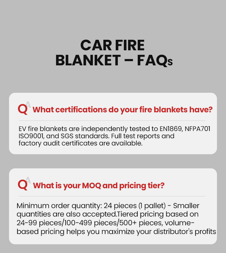 Manta Ignífuga para Vehículos  - Fire Blanket Fiberglass reseña y precio