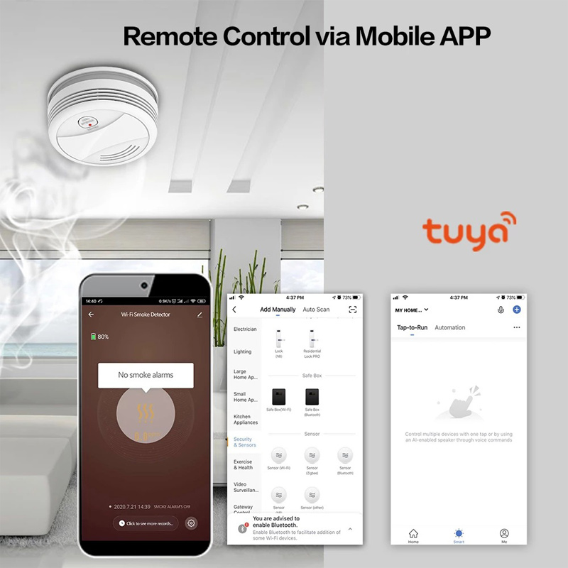 Detector de Alarma de Incendio - Smart Smoke Detector Wifi reseña y precio
