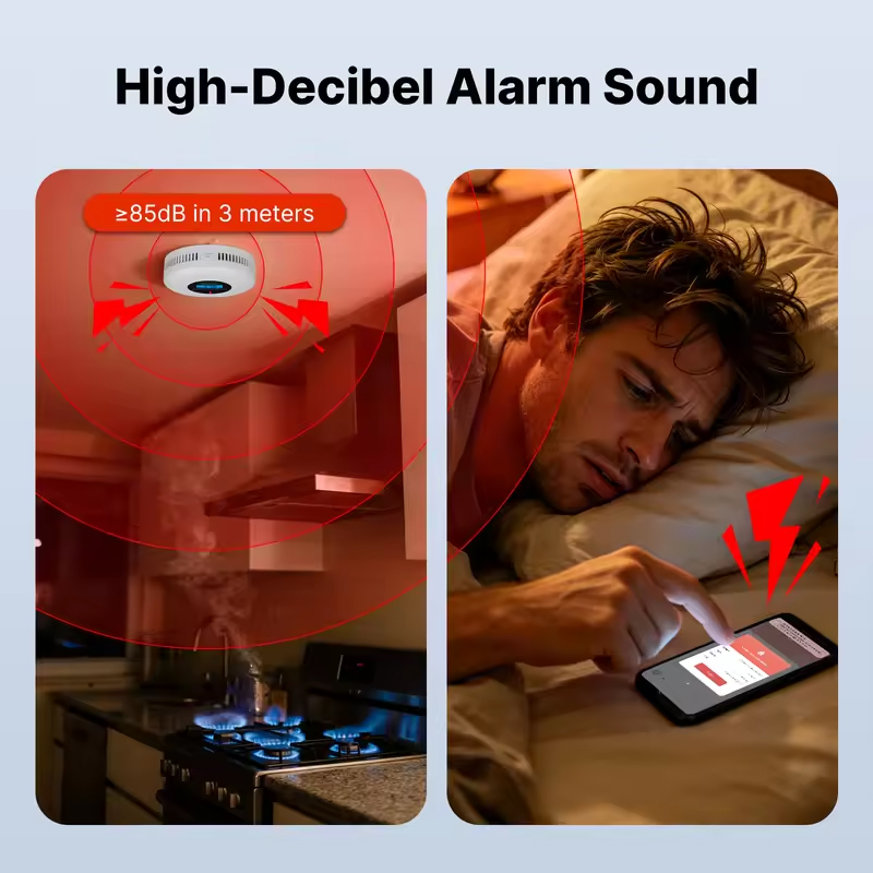 Detector de Humo y Monóxido de - Zigbee Smoke Sensor Tuya reseña y precio