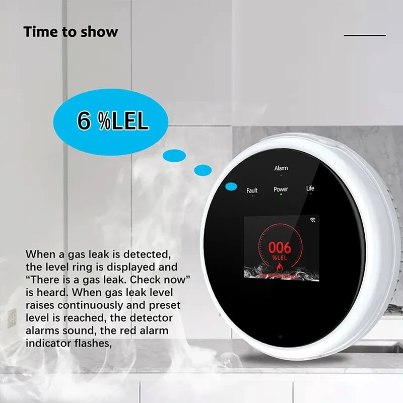 Sensor de Fugas de Gas LPG WiF - Smart Gas Leak Detector Lpg reseña y precio