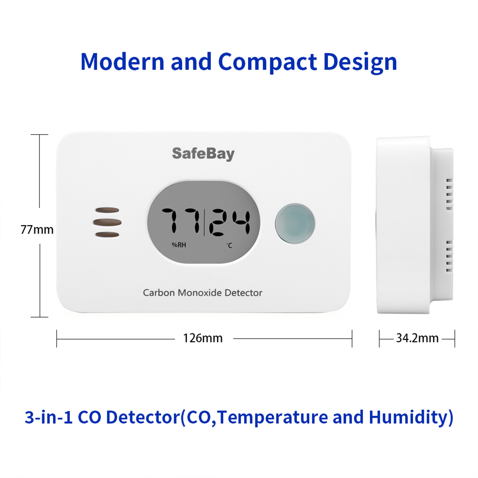CPVAN-Detector de monóxido de  - Carbon Monoxide Detector Combo reseña y precio